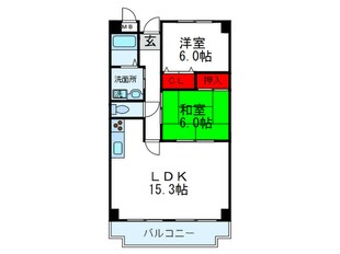 ティ－ズ緑地の物件間取画像